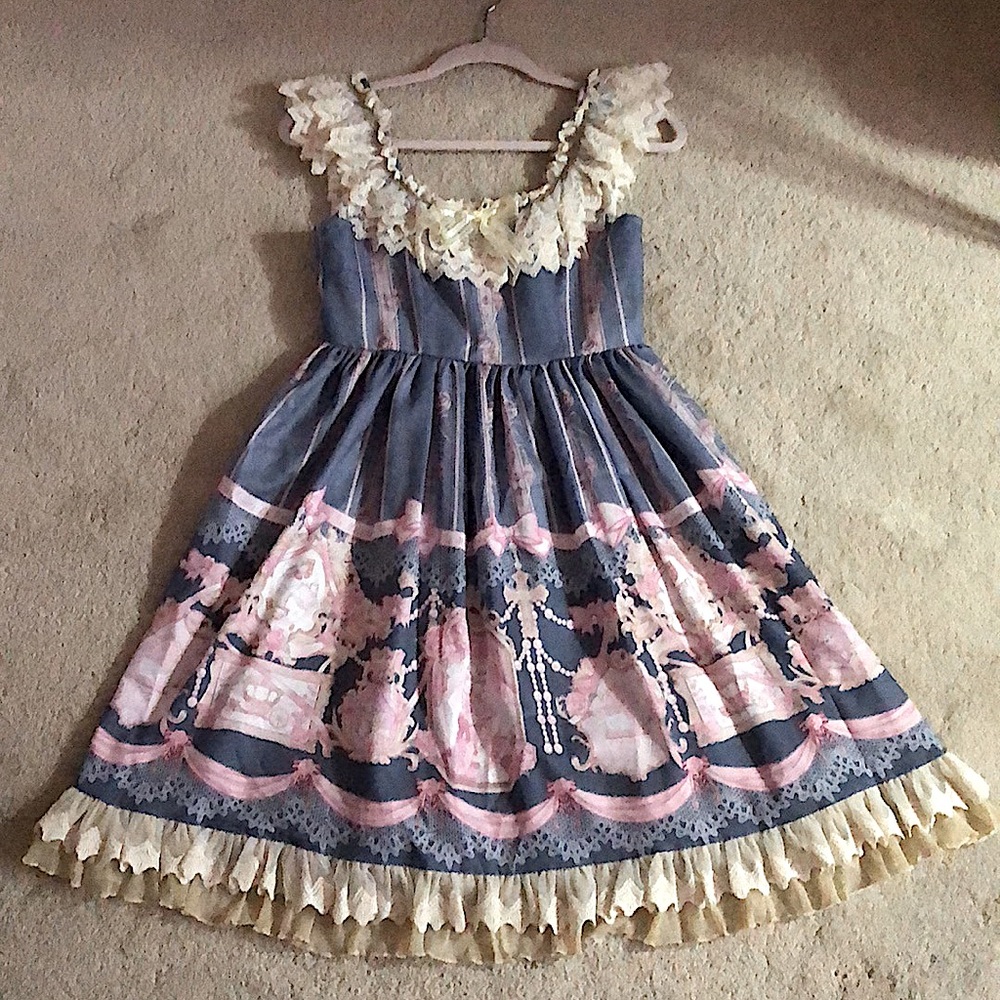 Sa Majeste La Rose Jumper Skirt Dress - Picture 2 of 12